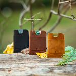 Nuru pure leather card holder (Personalized )