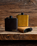 Zuri Leather Hip Flask (Personalized)